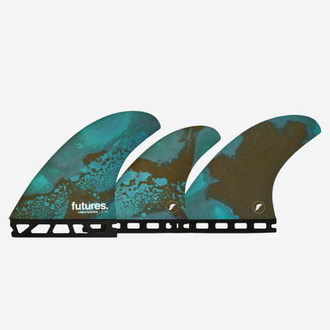 5 Fins - CHRISTENSON - RTM Hex Blue - Size M, FUTURES.